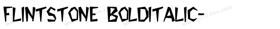 Flintstone BoldItalic字体转换